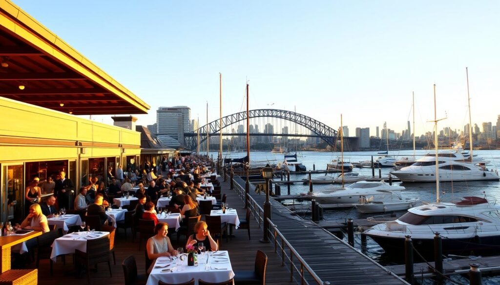 waterfront restaurants Darling Harbour